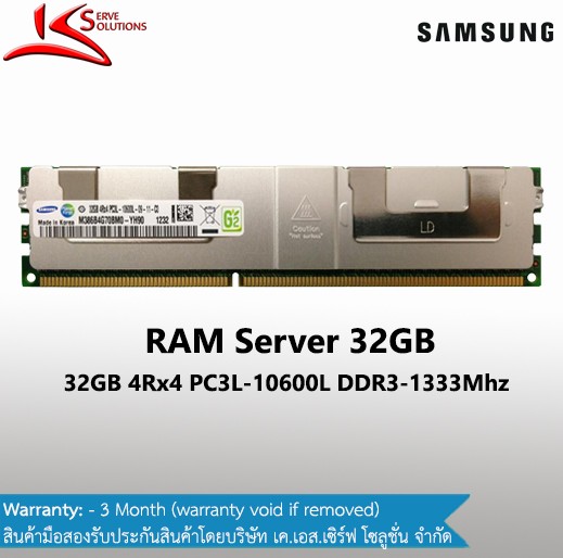 32GB PC3L-10600L DDR3 RDIMM